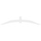 Ekena Millwork Archdale Architectural Grade PVC Gable Bracket, 108"W x 22 1/2"H x 2"D x 6"F, 5/12 Pitch GBP108X23X0206ARC00 - alternate 5